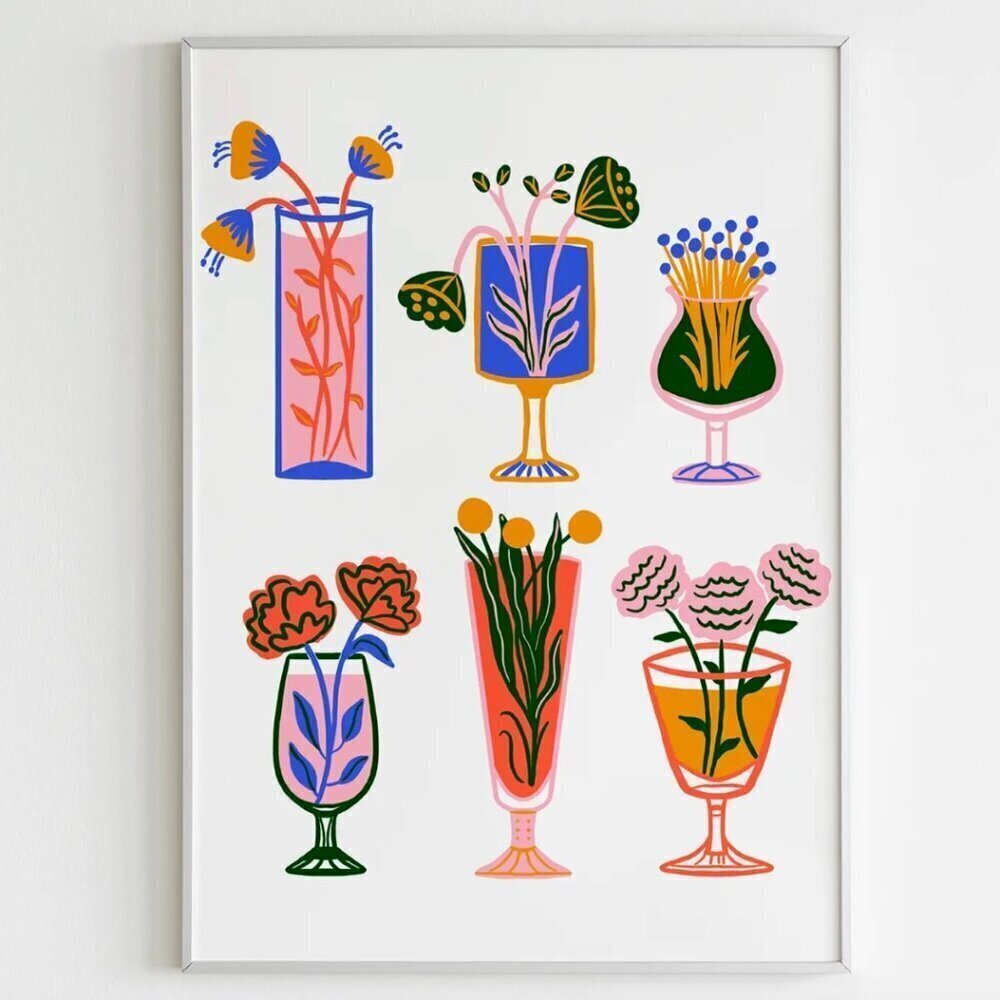 FLORAL COCKTAIL ART PRINT